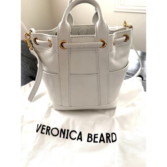 Veronica Beard NEW Mini Goody Leather Bucket Bag - Picture 5 of 9